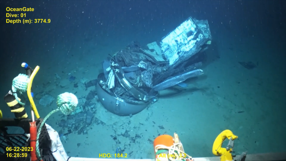 Wreckage of Titan Submersible